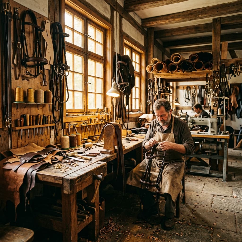 Handcrafted leather craftsmanship